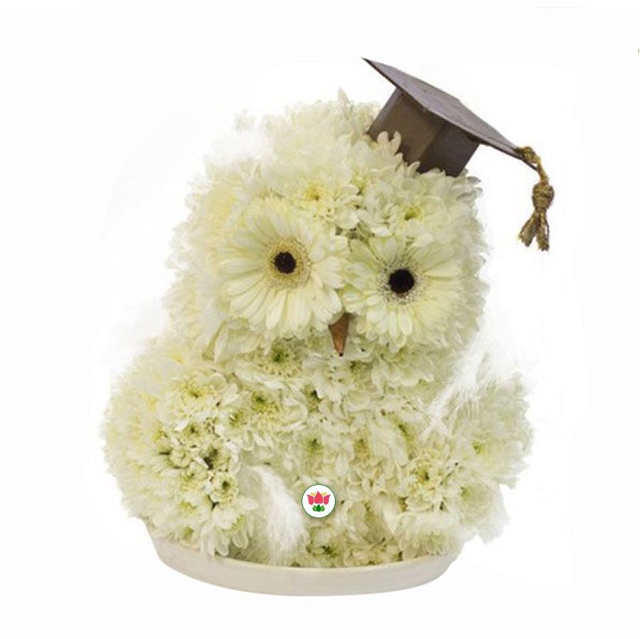 Figura de Búho Graduado